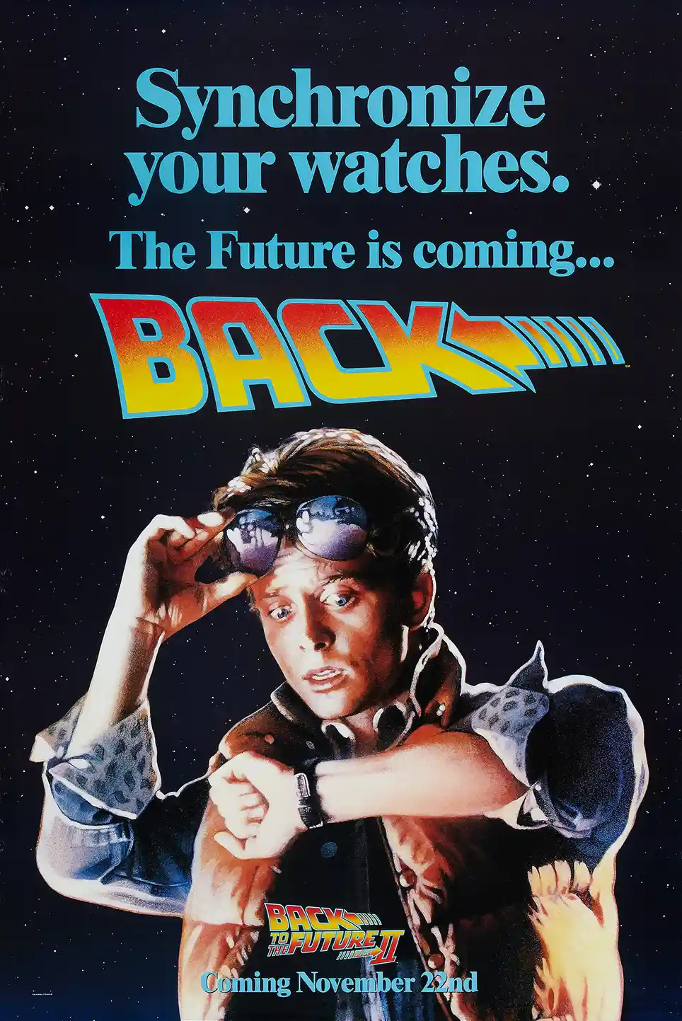 Back To The Future Part II Movie Poster – Official Poster: Vintage Sci-Fi Wall Art Print