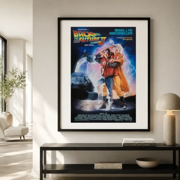 Back to the Future Part II Marty and Doc Brown Movie Poster