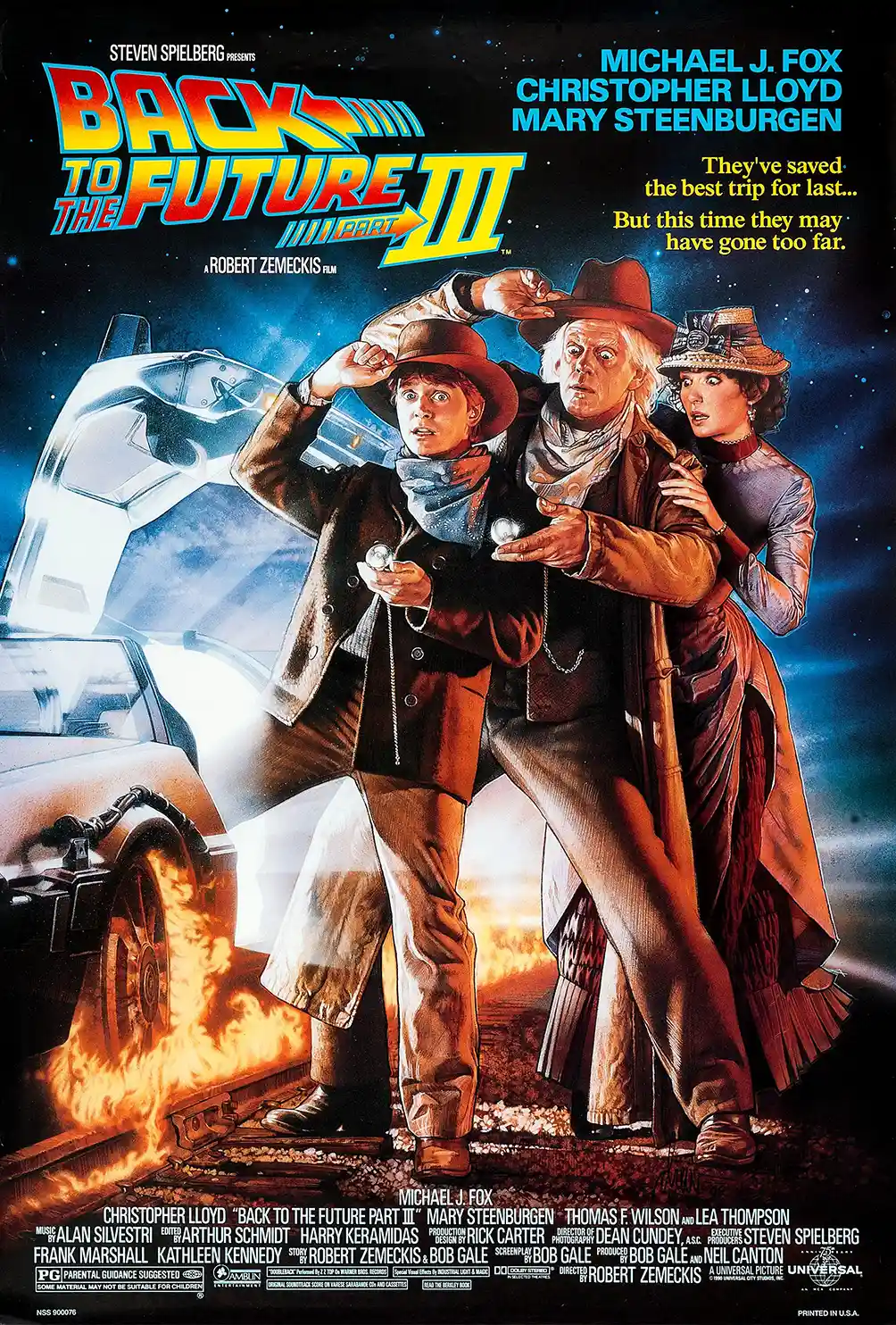 Back To The Future Part III Movie Poster – Collector Poster: Modern Sci-Fi Wall Art Print