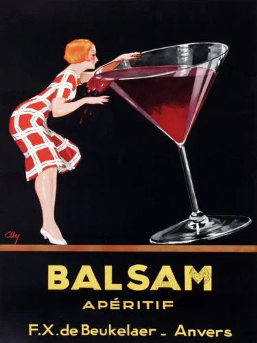 Balsam Apéritif Vintage French Art Deco Advertising Art Print