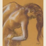 Edgar Degas Bather Drying Herself Classic Impressionist Art Print