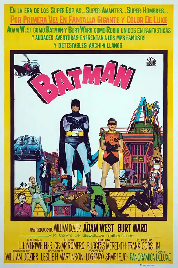 Batman (1966 Movie) Movie Poster – Collector Poster: Vintage Superhero Wall Art Print