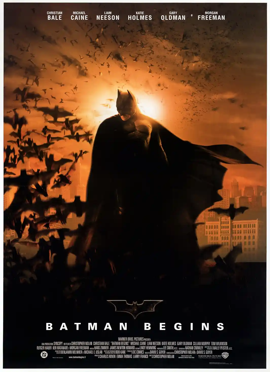 Batman Begins Movie Poster – 2005 Original Theatrical Poster: Vintage Superhero Wall Art Print