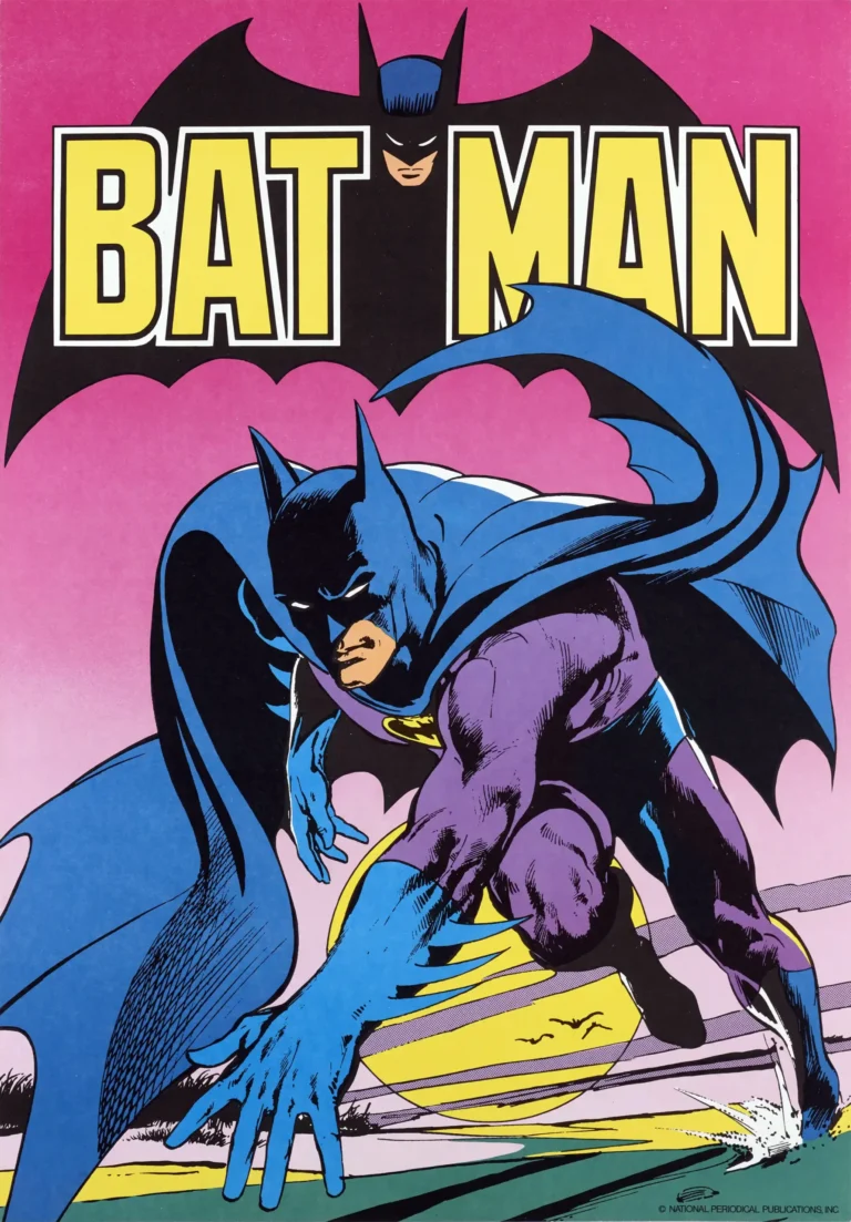 Batman 1973 Comic Illustration — this vintage 1973 Batman comic illustration features the Caped Crusader