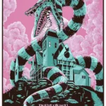 Ken Taylor's Beetlejuice Sandworm Mondo Poster | Ghostly Pink & Teal Art Print 2 Beetlejuice 314 400 by Ken Taylor Mondo 2013