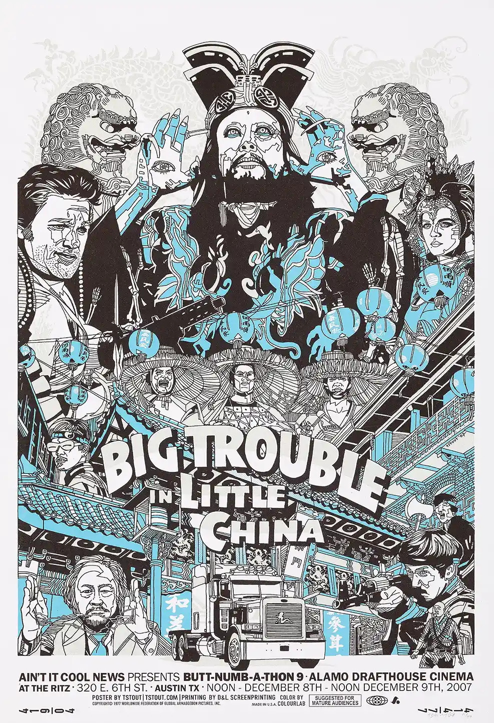 Big Trouble in Little China Poster - Tyler Stout Mondo Art Print | Jack Burton Cult Movie