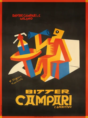 Fortunato Depero Bitter Campari 1927 Italian Futurism Art Print