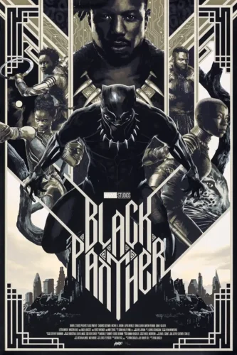 Black Panther Mondo Matt Taylor Marvel Illustrated Movie Poster