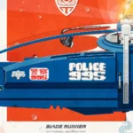 Blade Runner Poster | Spinner Police Car Retro Sci-Fi Movie Art by Jakob Staermose 1 Blade Runner by Jakob Staermose Hero complex 2103 2