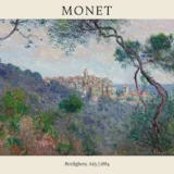 Claude Monet Bordighera Italy 1884 Impressionist Landscape Art Print