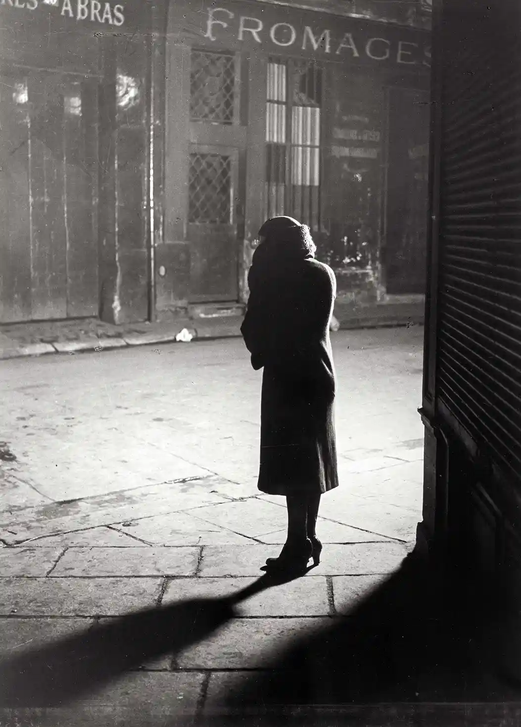 Brassaï | Art Poster | Paris de Nuit Woman in Shadow Print | Vintage Photo
