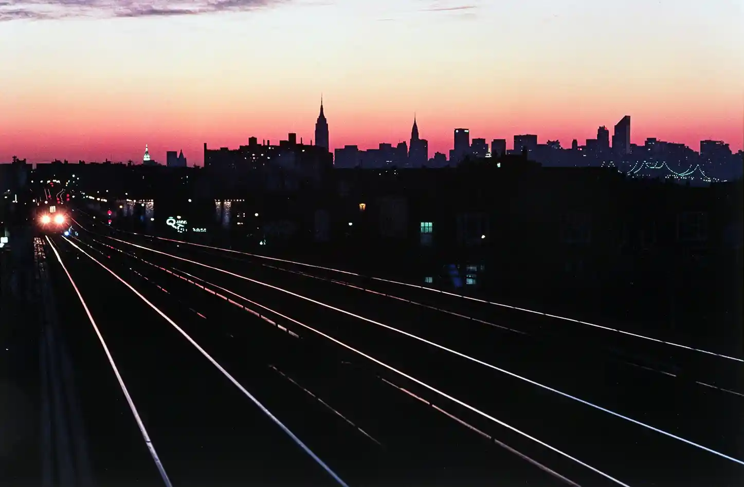 Bruce Davidson | NYC Queens Sunset Photography Poster | Urban Skyline Art Print