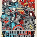 Captain America: Civil War Tyler Stout Mondo Art Poster Print (Limited Edition Style) 2 Captain America Civil War 89 750 by Tyler Stout Mondo 2017
