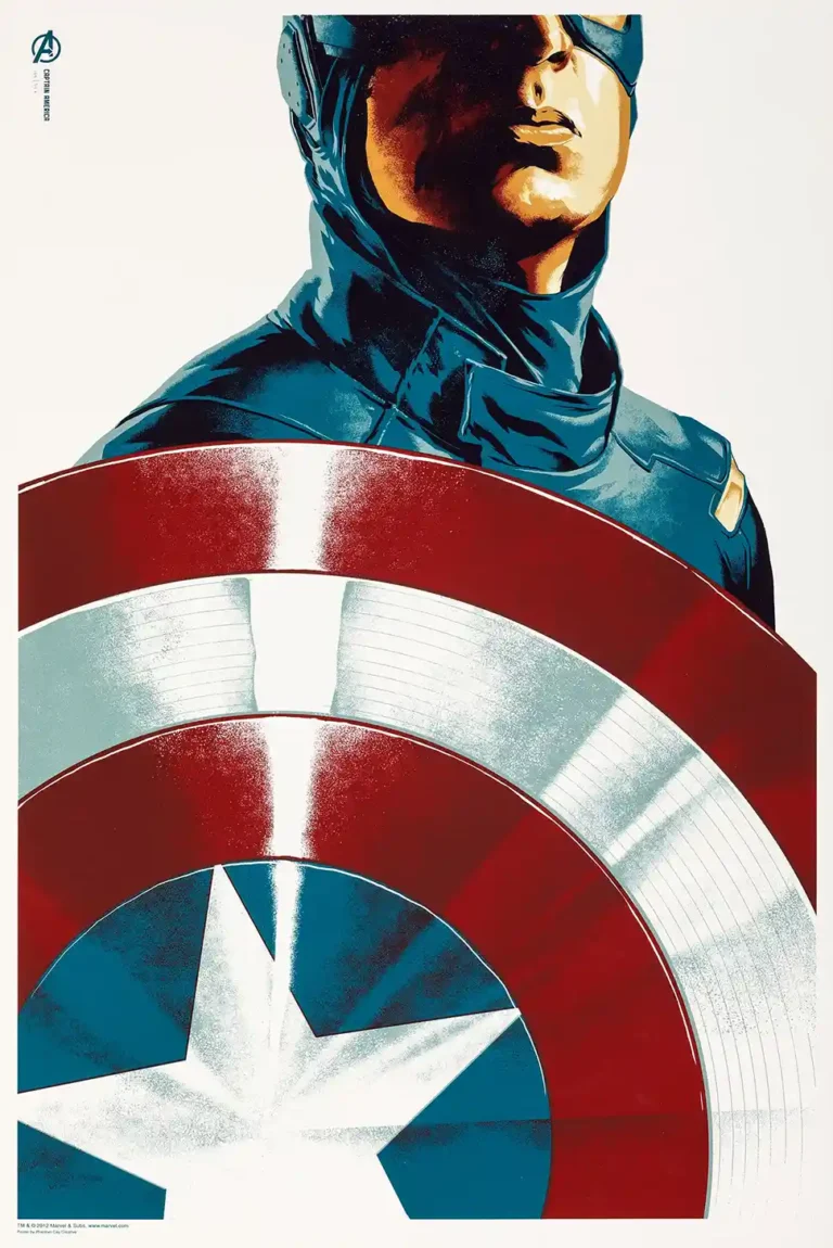 Captain America: The First Avenger Movie Poster - by Phantom City Creative