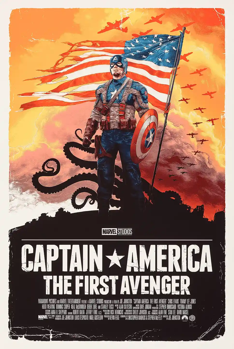 Captain America: The First Avenger Gabz Art Poster | Limited Edition Marvel MCU Print