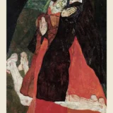Egon Schiele Cardinal and Nun (Caress) 1912 Expressionist Art Print