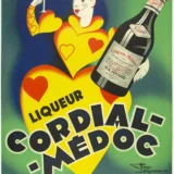 Cordial-Médoc Liqueur French Art Deco Advertising Vintage Poster