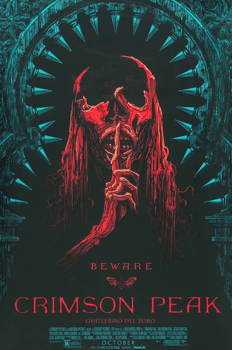 Crimson Peak Movie Poster - Guy Davis 'Shush' Variant Art Print (2015)