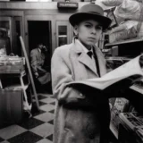 Diane Arbus Boy in Fedora Reading a Magazine, NYC 1956 Photography Print