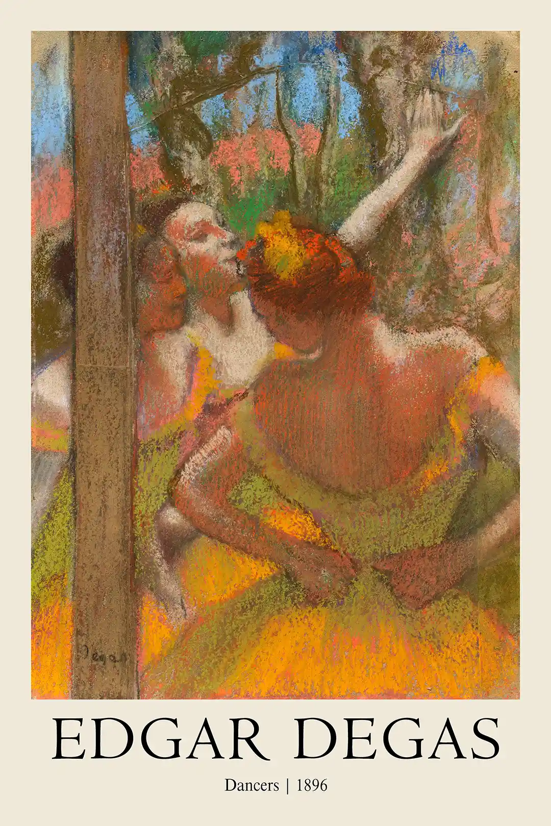 Edgar Degas "Dancers" (1896) Poster - Iconic Impressionist Ballet Art Print
