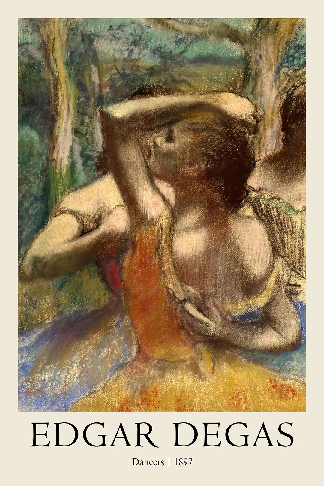 Edgar Degas Dancers (1897) Pastel Print | French Impressionist Ballet Wall Art