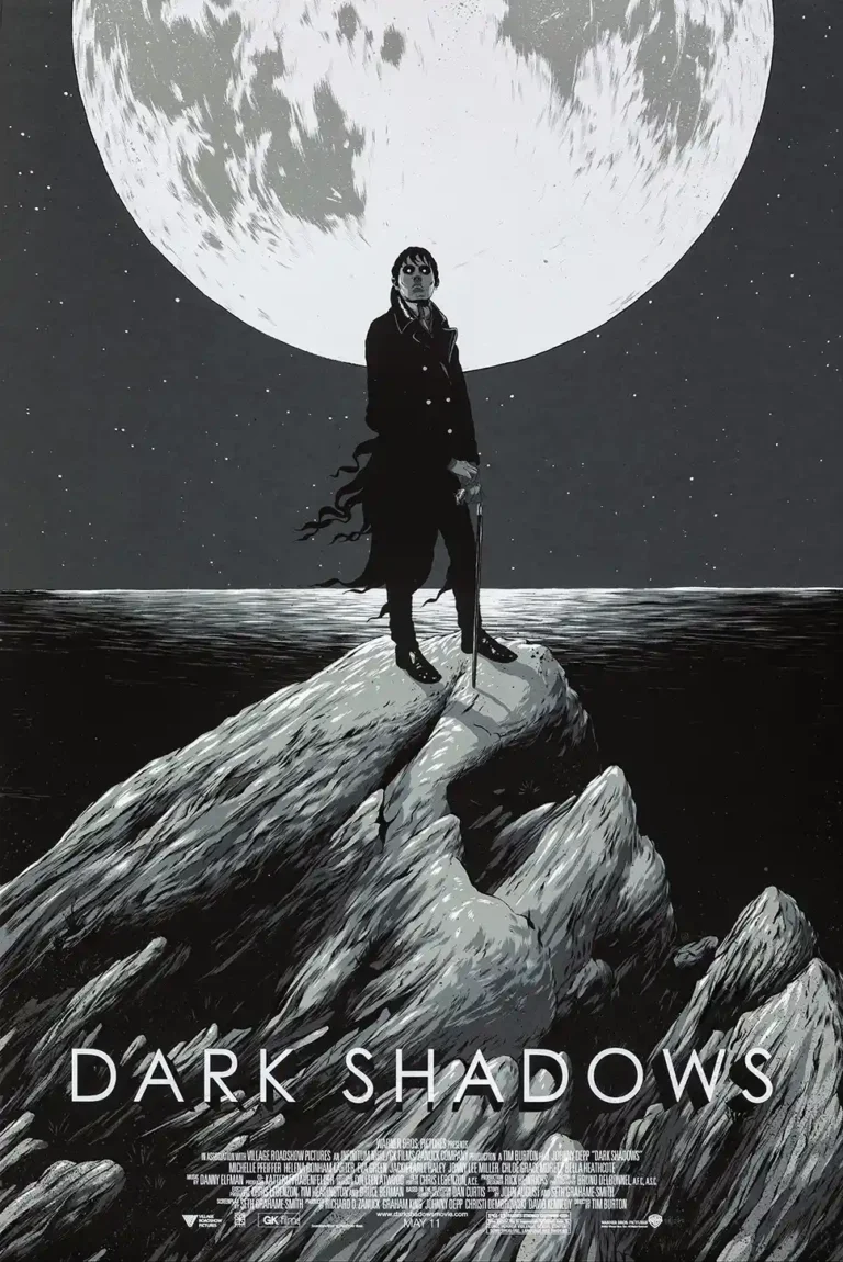 Dark Shadows Barnabas Collins Movie Poster - Mondo Art Print by Matt Woodson