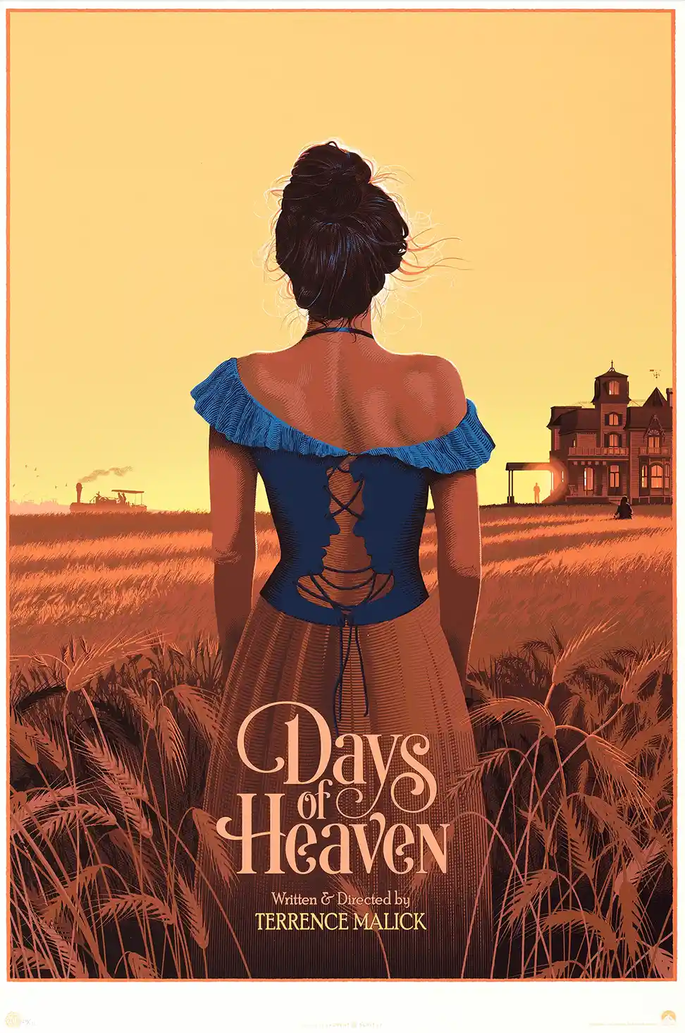 Days of Heaven Laurent Durieux Mondo Poster (1978 Film) | Terrence Malick Art Print