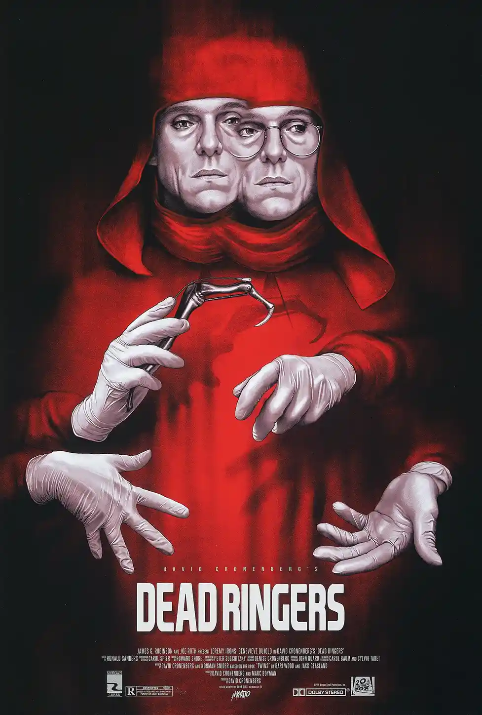 David Cronenberg's Dead Ringers Mondo Poster Print (2018 Edition)