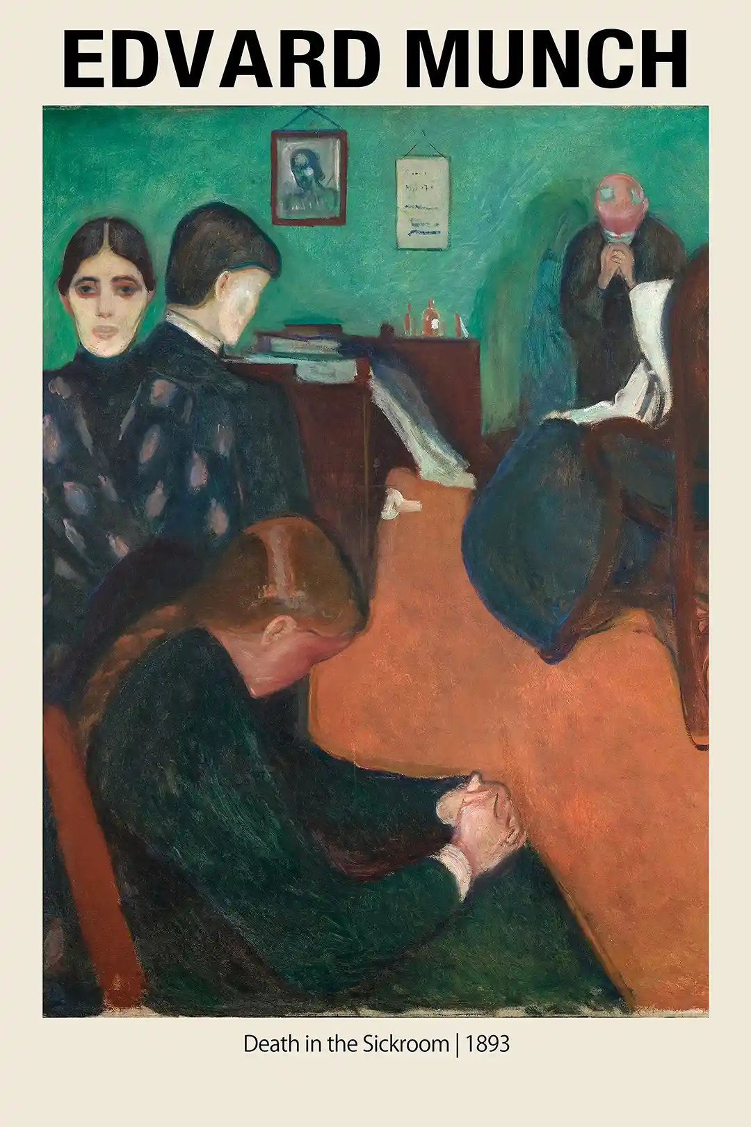 Edvard Munch "Death in the Sickroom" (1893) Poster | Expressionist Art Print