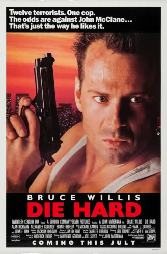 Die Hard 1988 John McClane Action Movie Poster