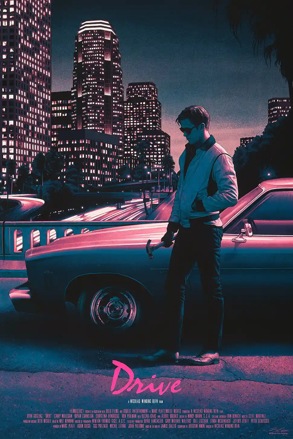 Drive Movie Poster | Rory Kurtz Mondo Art Print | Ryan Gosling Neo-Noir