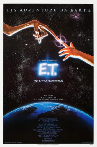 E.T. the Extra-Terrestrial Vintage 1982 Science Fiction Movie Poster