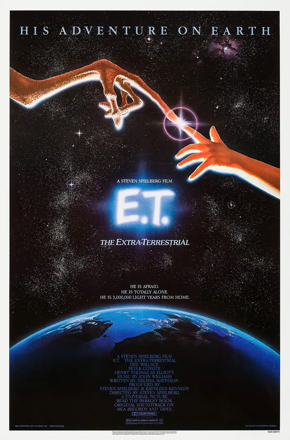 E.T. The Extra-Terrestrial Movie Poster – Official Poster: Vintage Sci-Fi Wall Art Print