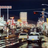 Ernst Haas Route 66 Albuquerque 1969 Neon Signs Movie Poster