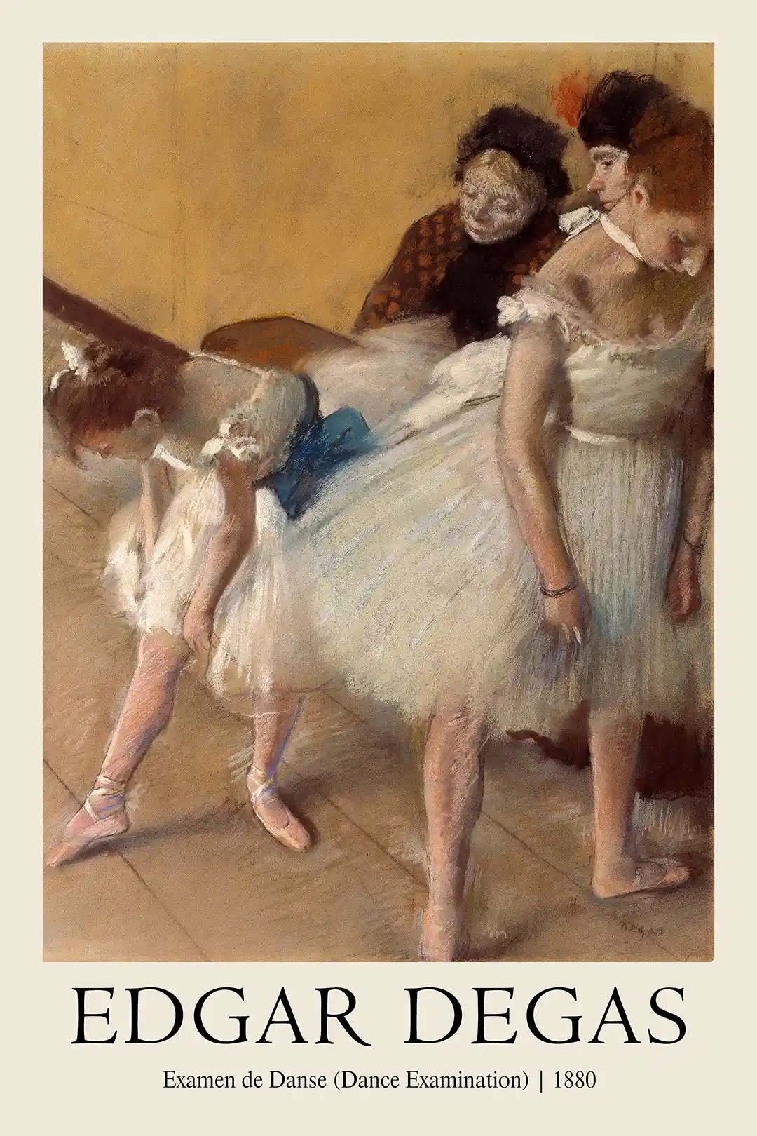 Edgar Degas 'Dance Examination' (1880) Vintage Impressionist Ballet Poster Print
