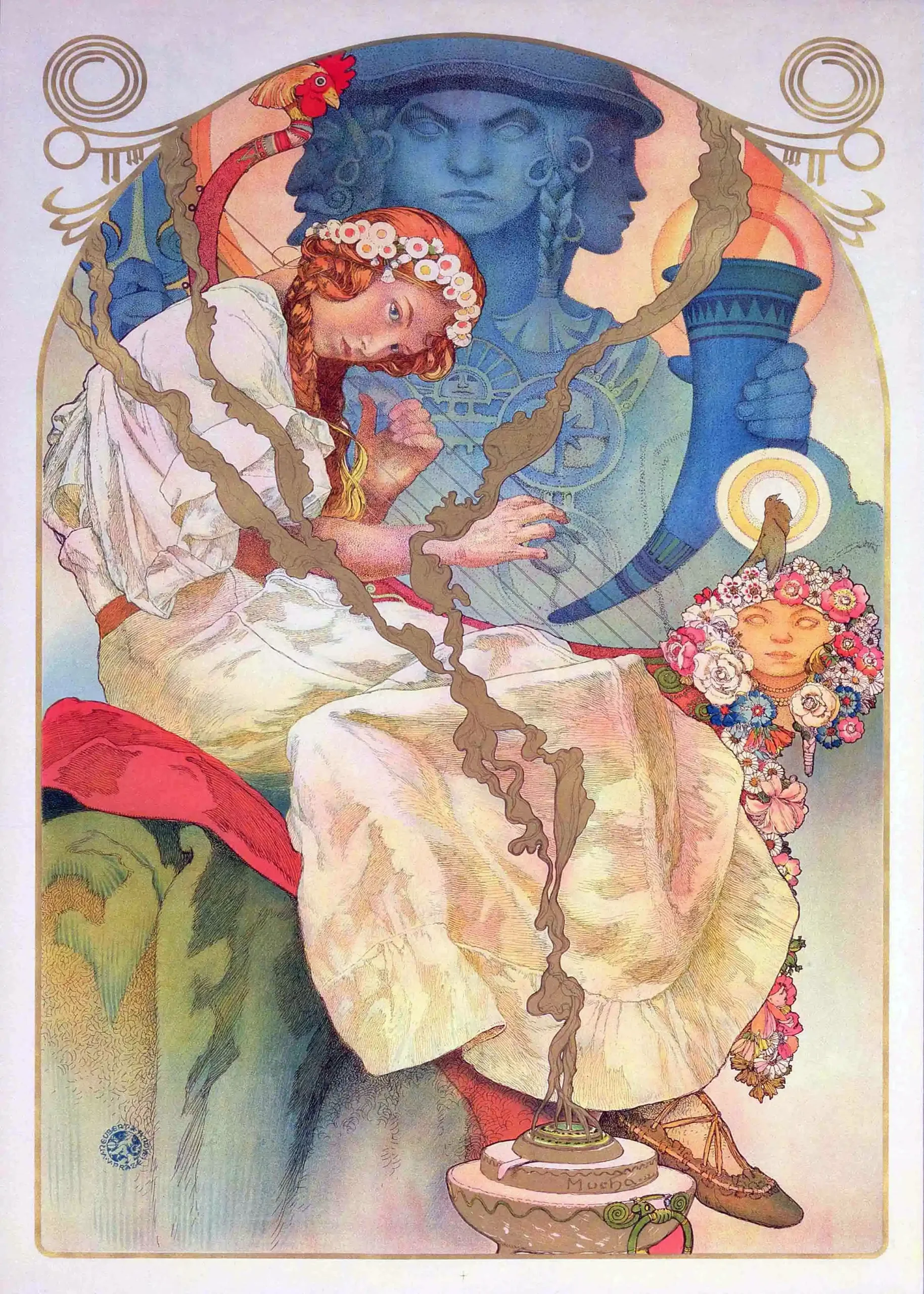 Alphonse Mucha Poster: The Song of the Slavs (Píseň Slovanů) - Slav Epic Exhibition