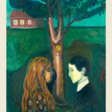 Edvard Munch Eye in Eye 1894 Expressionist Fine Art Print