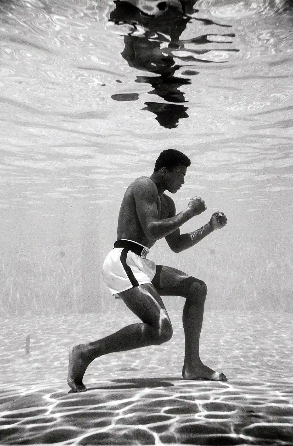 Muhammad Ali | Boxing Legend Poster | Iconic Underwater Training Photo