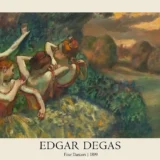 Edgar Degas Four Dancers 1899 Impressionist Ballet Art Print