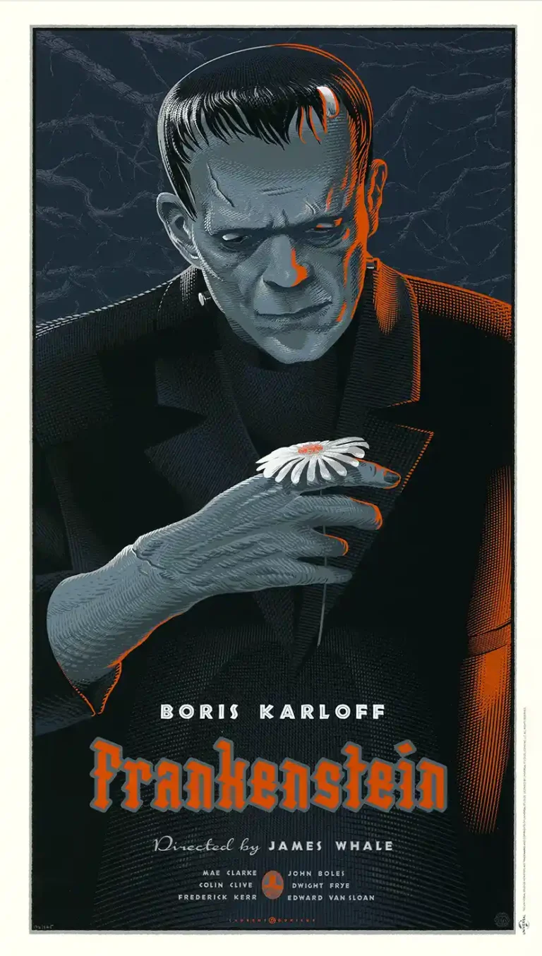 Laurent Durieux Frankenstein Movie Poster - Universal Classic Horror Movie Art