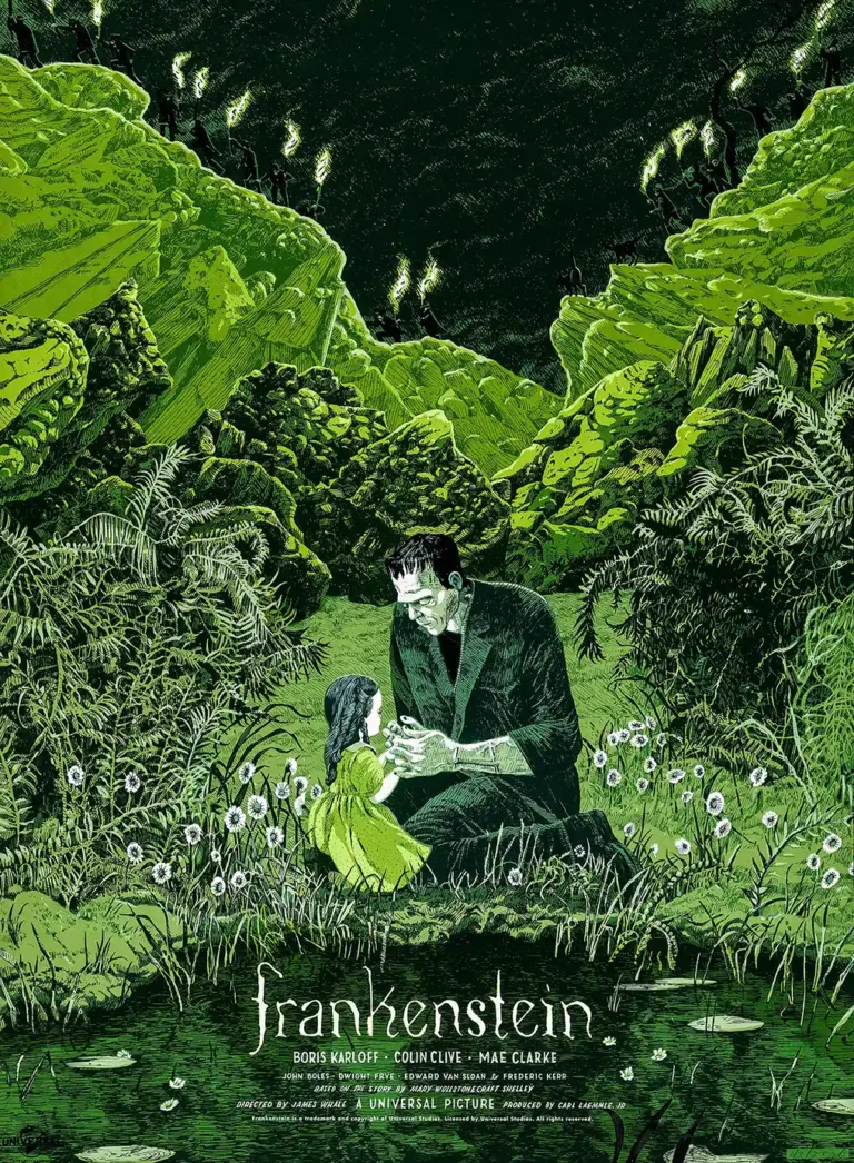 Frankenstein Movie Poster - Universal Classic Horror Art