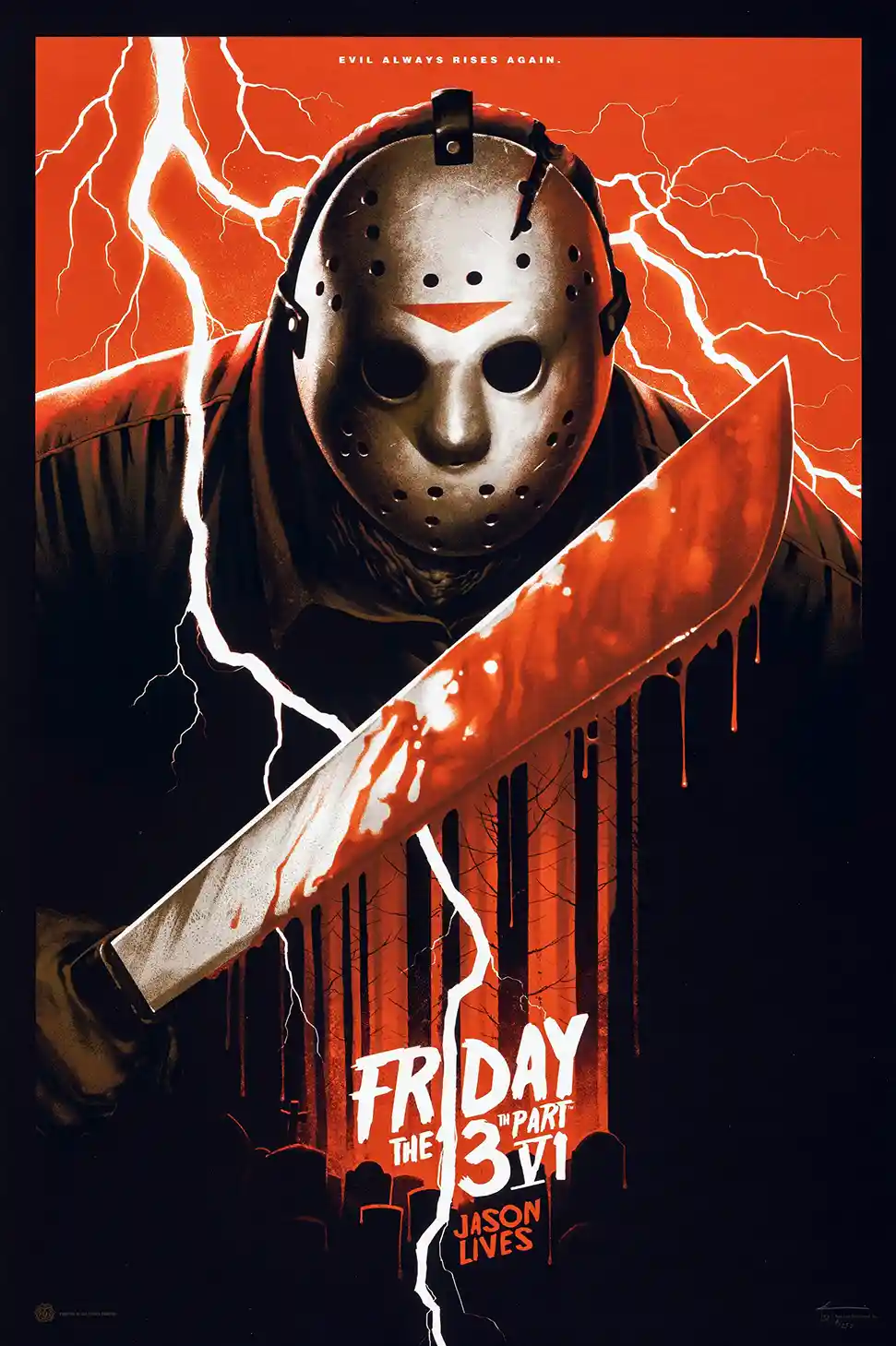 Friday the 13th Part VI: Jason Lives Mondo Poster | Phantom City Creative Art Print