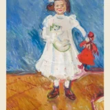 Edvard Munch Girl with Doll Erdmute Esche 1905 Portrait Art Print