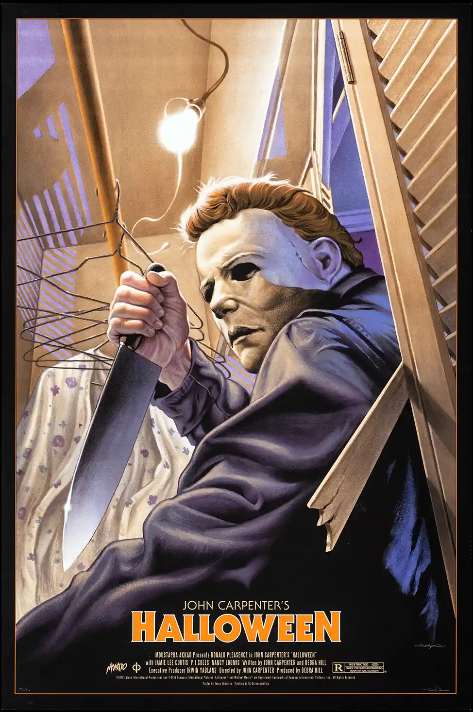 John Carpenter's Halloween Art Print: Michael Myers in the Closet (Jason Edmiston Mondo)
