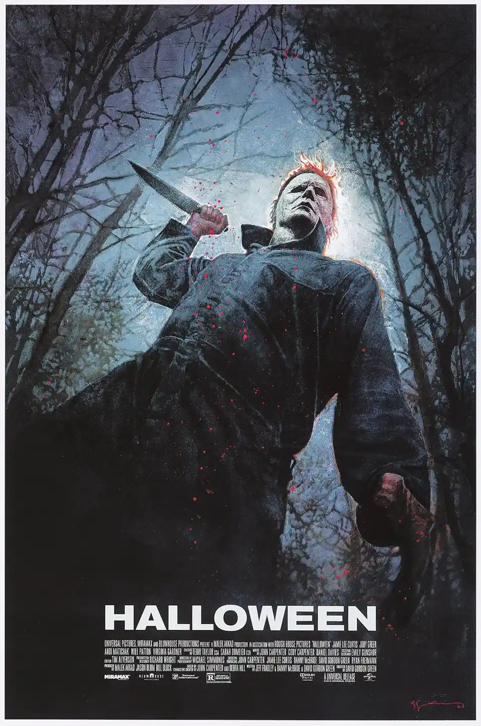 Bill Sienkiewicz Halloween 2018 Mondo Poster | Michael Myers Horror Art Print