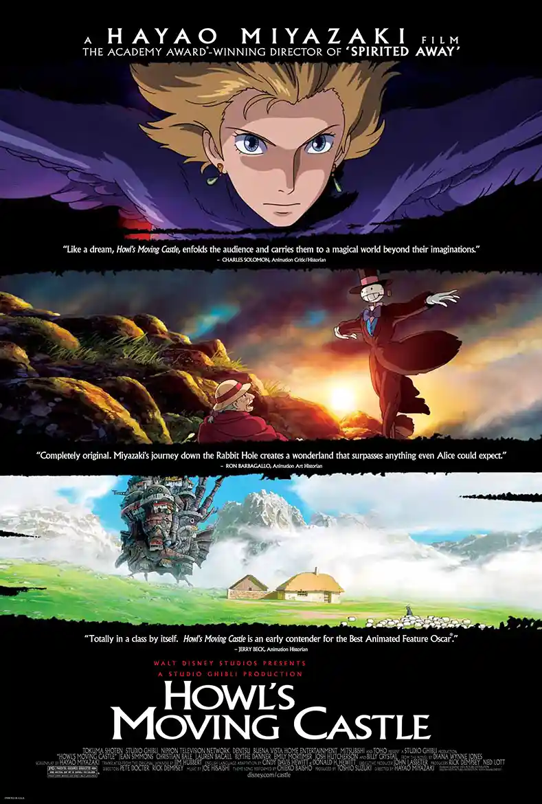 Howl's Moving Castle (2005) Official Movie Poster | Studio Ghibli Classic Anime Wall Art