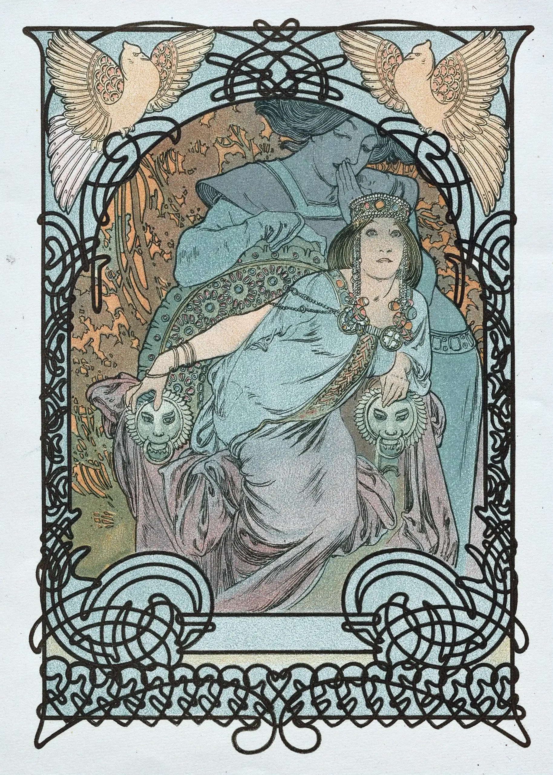 Alphonse Mucha "Ilsee, Princesse de Tripoli" (1897) Vintage Art Nouveau Poster Print
