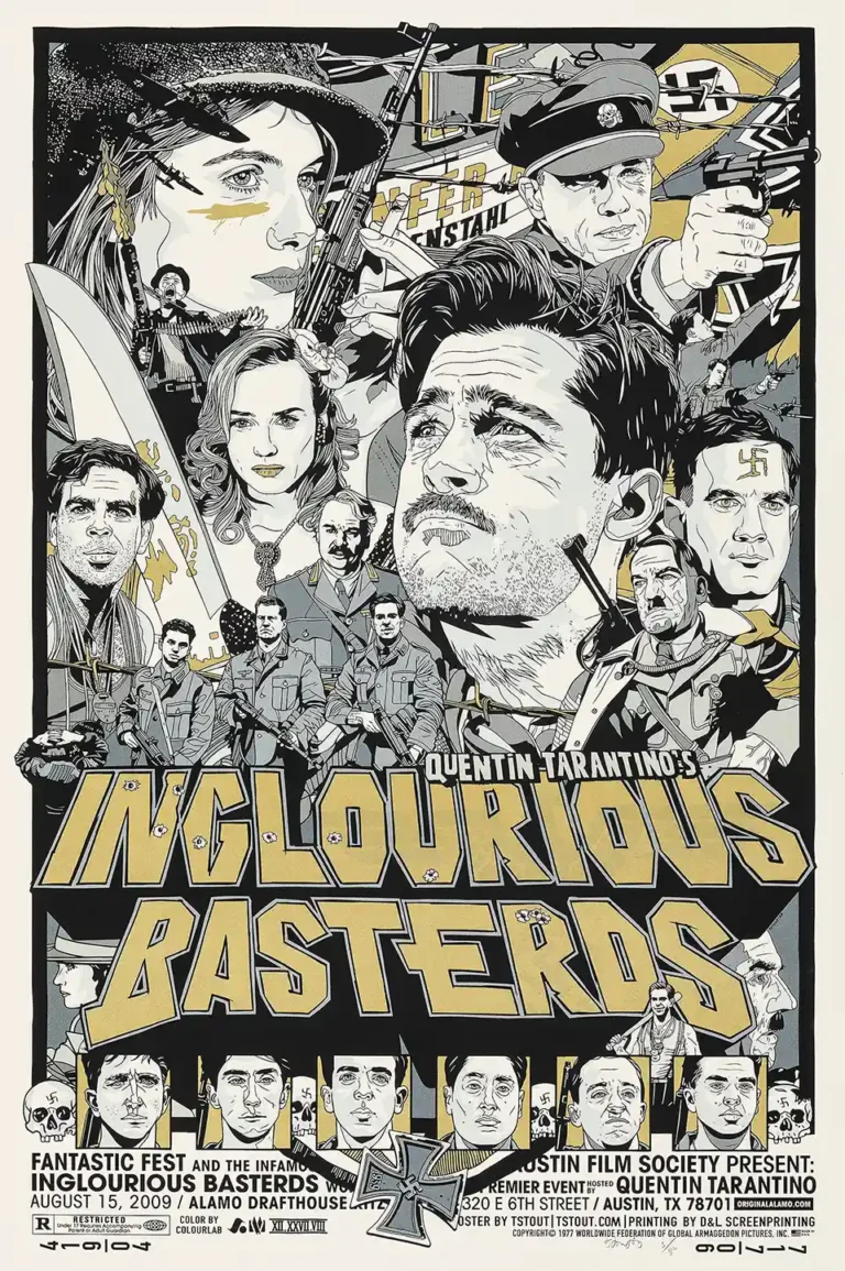 Quentin Tarantino's Inglourious Basterds Movie Poster - Tyler Stout Mondo Art Print