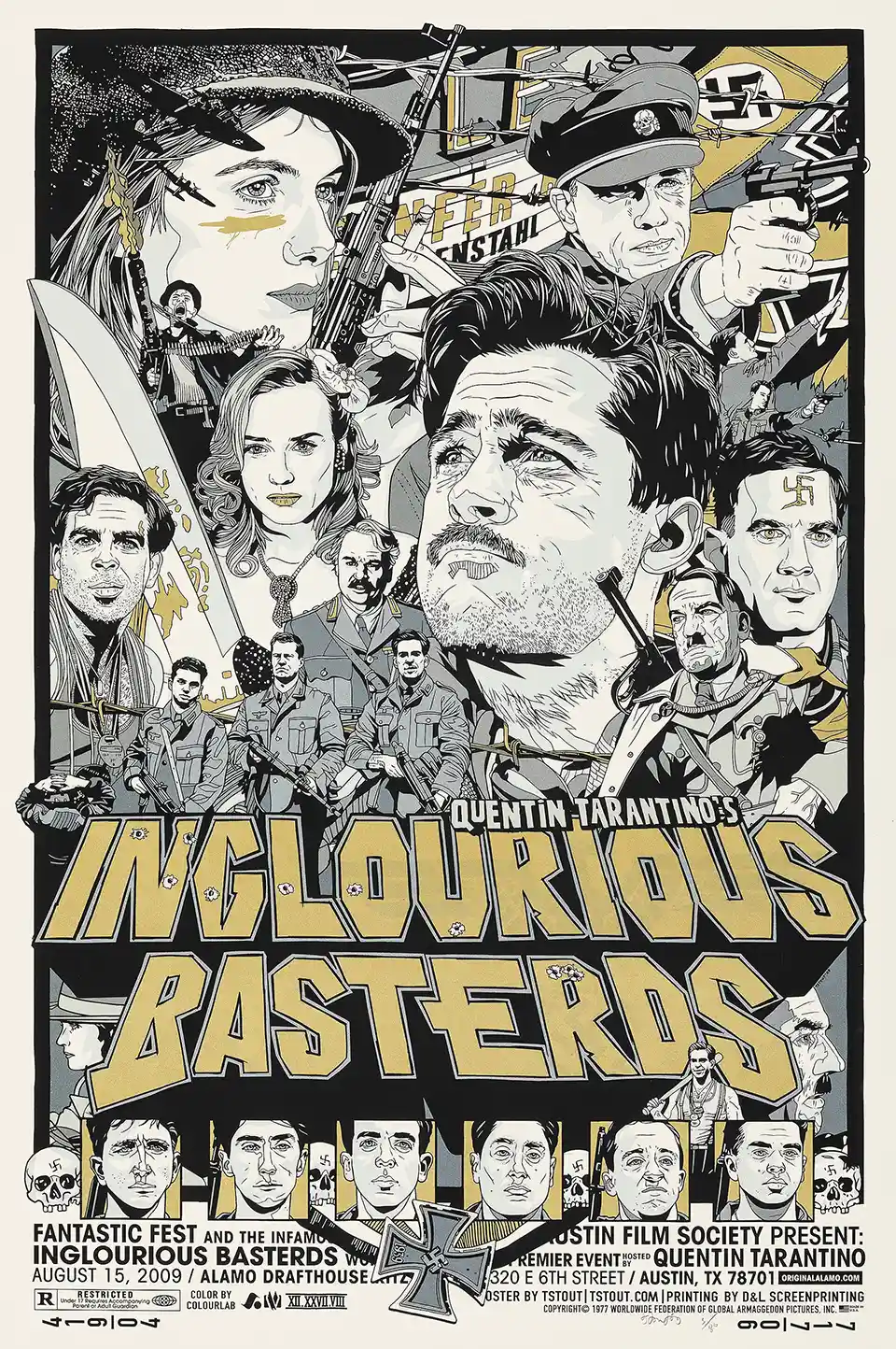 Quentin Tarantino's Inglourious Basterds Poster - Tyler Stout Mondo Art Print