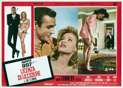 James Bond Dr. No Italian Sean Connery Movie Poster